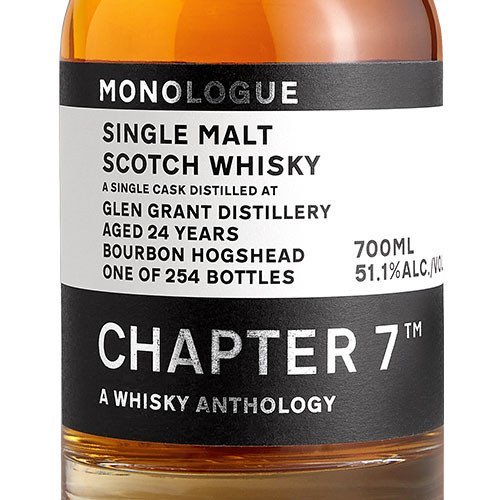 Chapter 7 Monologue 24 Year Old Glen Grant 1998 Single Malt Scotch Whisky - Image 3
