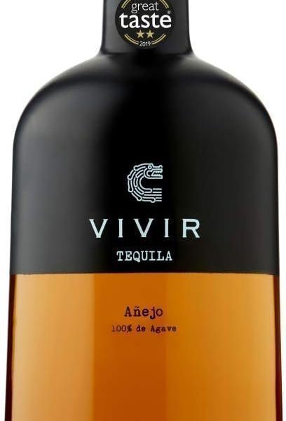 VIVIR Tequila Aรฑejo โ Award-winning Tequila Made With 100% Blue Weber Agave, Aged 18 Months In Bourbon Barrels, An Exotic Palate Of Smoky Oak, Burnt Bananas & Rich Chocolate, 70cl, 40% ABV