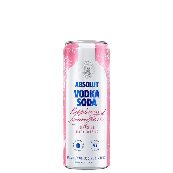 Absolut Vodka Soda Raspberry & Lemongrass