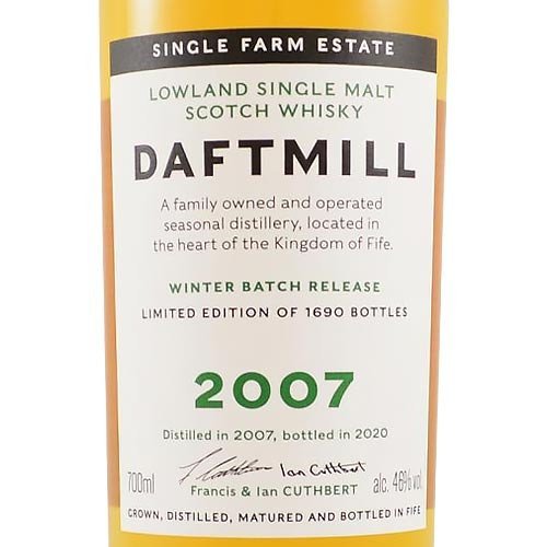 Daftmill 2007 Winter Batch Release Scotch Whisky - Image 3