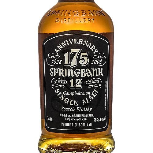 Springbank 12 Year Old 175th Anniversary Release Single Malt Scotch Whisky - Image 3
